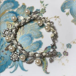 🤍🤍White pearl silver bracelet🤍🤍